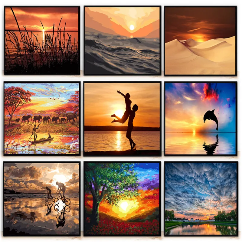 

Раскраска маслом по номерам для взрослых, раскраска маслом по номерам на холсте без рамки для самостоятельного творчества, для начинающих, домашний декор для стен, подарки (без рамки)