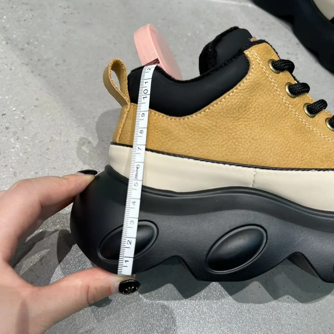 2023 New Genuine Leather Women Fashion Lace Up Mid Calf Ankle Boots Platform Wedge Mixed Color Autumn Spring Booties Shoes