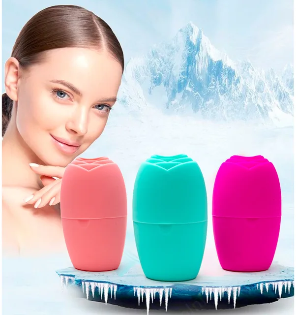 1pc Skin Care Beauty Lifting Contouring Tool face slimming tool Silicone Ice Cube Trays Ice Globe Ice Balls Face Massager 5