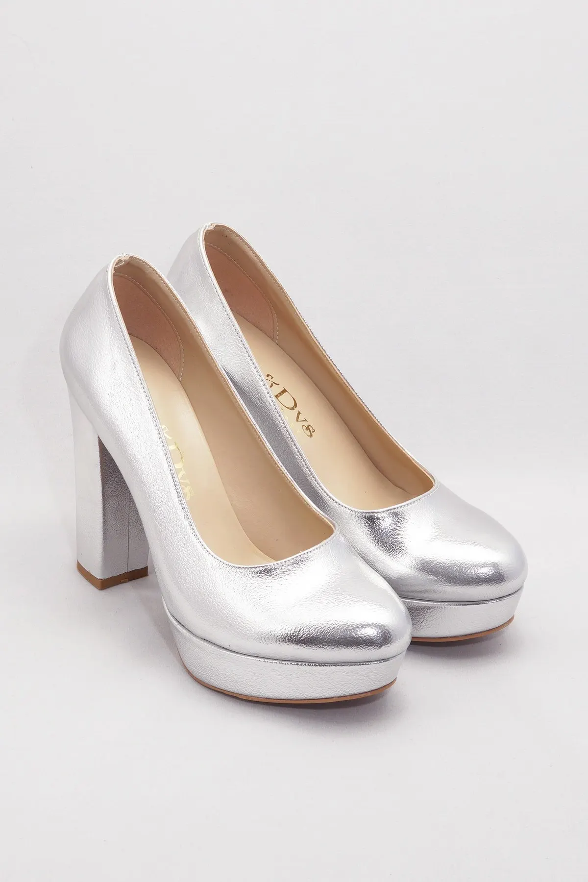 

Women's Fashion Handmade Silver Lady Classic High Heels Shoes