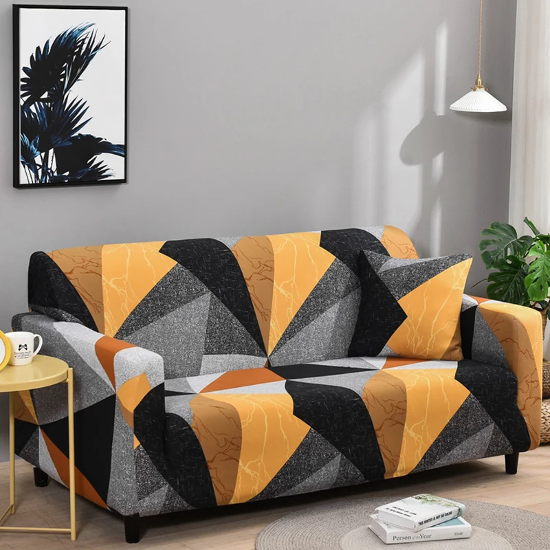 

Эластичный чехол для дивана, чехол для 1/2/3/4-местного секционного углового дивана L-образной формы, эластичный чехол для дивана с геометрическим рисунком для кресла