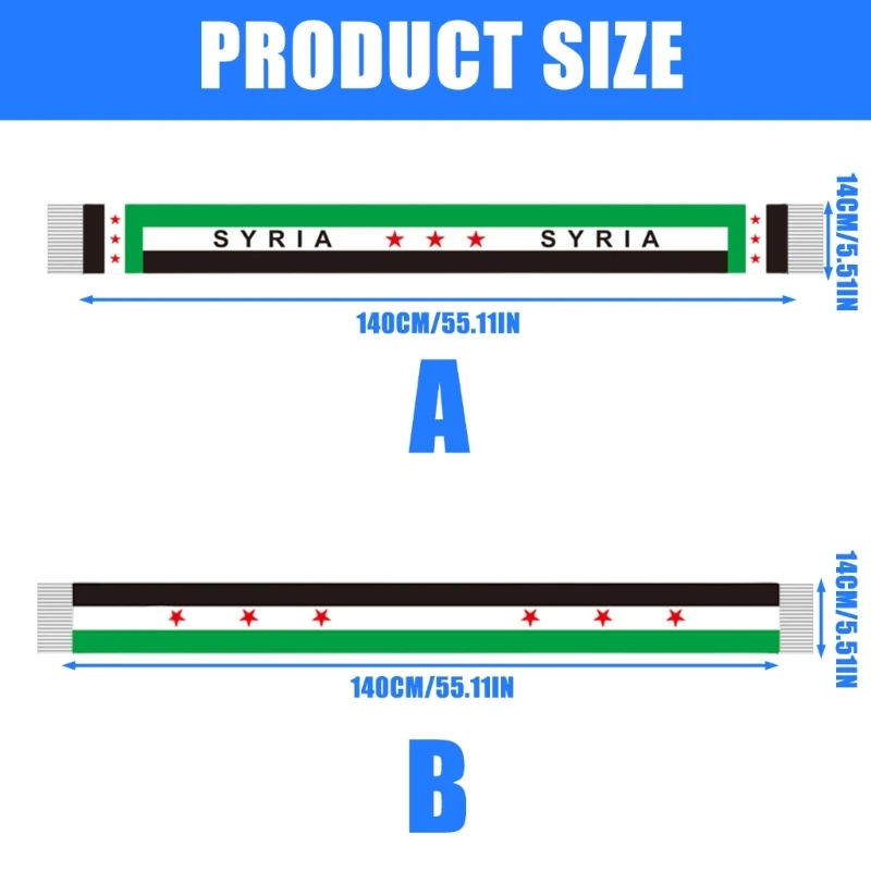Шарф с флагами сирийской арабской Республики декоративные баннеры аксессуар для