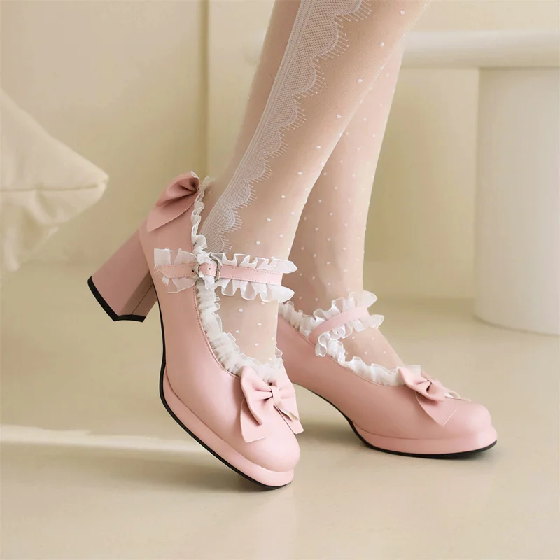 Туфли-лодочки Свадебные JK Lolita с бантом-бабочкой туфли-лодочки для принцессы