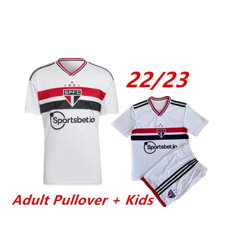 

New 2022/2023 Sao Paulo Home Shirt Luciano Neves Eder Paolo Boya Alves Riziero Miranda 22/23 Adult and Kids Kit