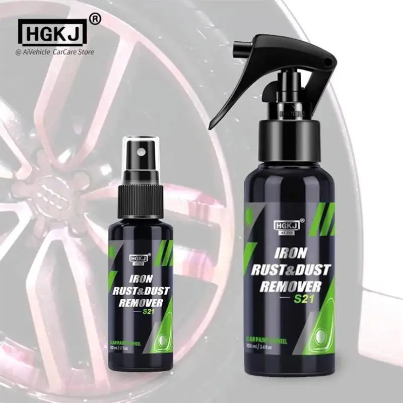 

Iron Remover HGKJ S21DE 50/100ML Protect Wheels And Brake Discs From Iron Dust Rim Rust Cleaner Auto Detail Chemical Car Care