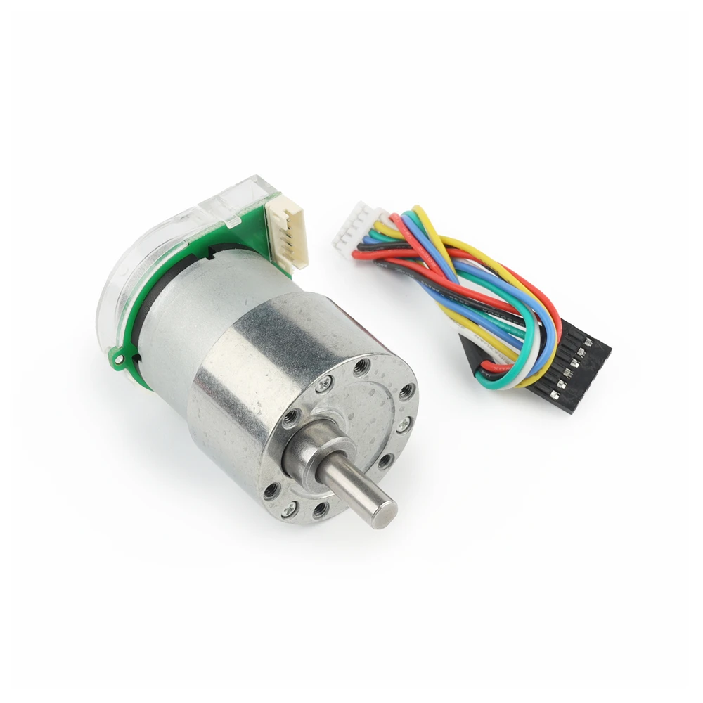 

JGA37-520 DC Photoelectric Encoder Geared Motor Speed Self-Balancing Car High Torque Accessories