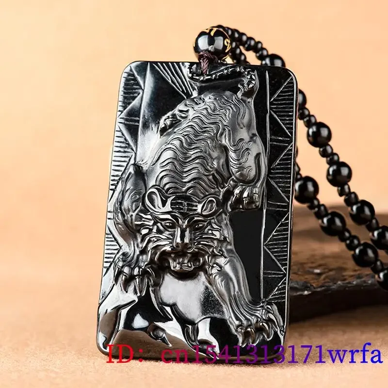 Бирманский японский Тигр Кулон Дизайнер амулет талисманы человек натуральный