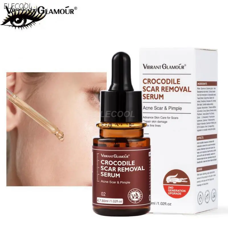 

Crocodile oil Face Serum Remove Wrinkle Firming Anti-Aging Repair Scars Whitening Brightening Moisturizing Facial Skin Care 30ml