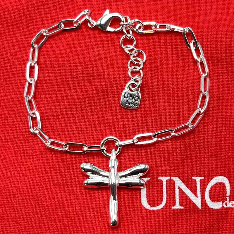 

2023 New UNOde50 European and American Creative Geometry Exquisite Dragonfly Bracelet Women's Romantic Jewelry Gift Bag