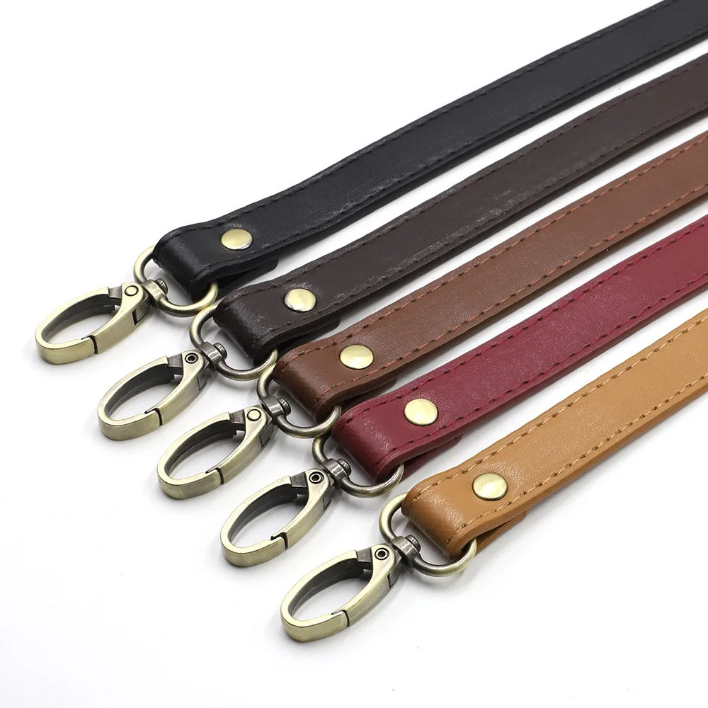 

Plain Weave 120cm Bag Shoulder Strap DIY Handle PU Leather Strap Belts Buckle Shoulder Bag Accessories Long Belts Bag Strap 2022