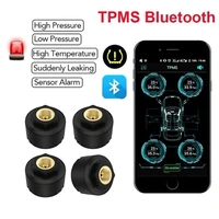 tpms bluetooth 5 0 tpms car tire pressure monitor system with 4sensors for ios android mobile phone app display monitoring alarm