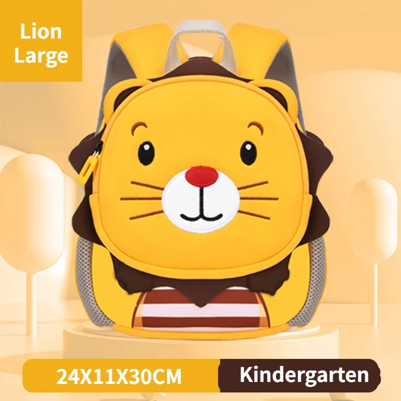 Preschool Cute Cartoon little Girls Rabbit Boys Lion Backpacks New Children Anti Lost Waterproof Small Bags In Kindergarten Hot