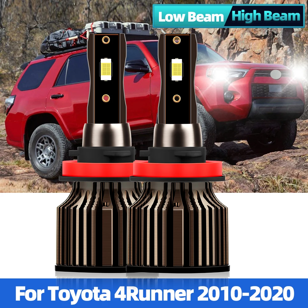 

H11 Led Headlight Turbo 20000LM 120W 3570 CSP Chips LED Bulbs Lamps 6000K White 9005 Car Lights For Toyota 4Runner 2010-2020