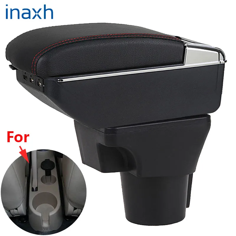 

For KIA Rio 2 armrest box For KIA Rio 2006 2007 2008 2009 2010 2011 car armrest box accessories interior Storage box USB
