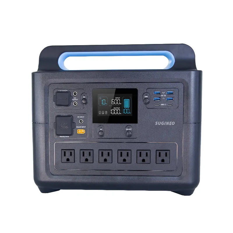 

2022 Sugineo 2000w Two Way Fast Charging Portable Power Station Solar Generator for Laptop Travel Camping Essentials