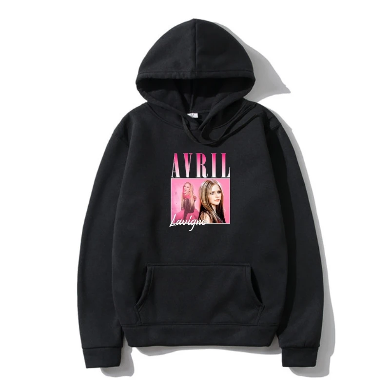 

Avril Lavigne Popular Singer Classic Harajuku Prin Summer Fleeced Design Cotton Fleece Woman Outerwear OverAutumnd Trend