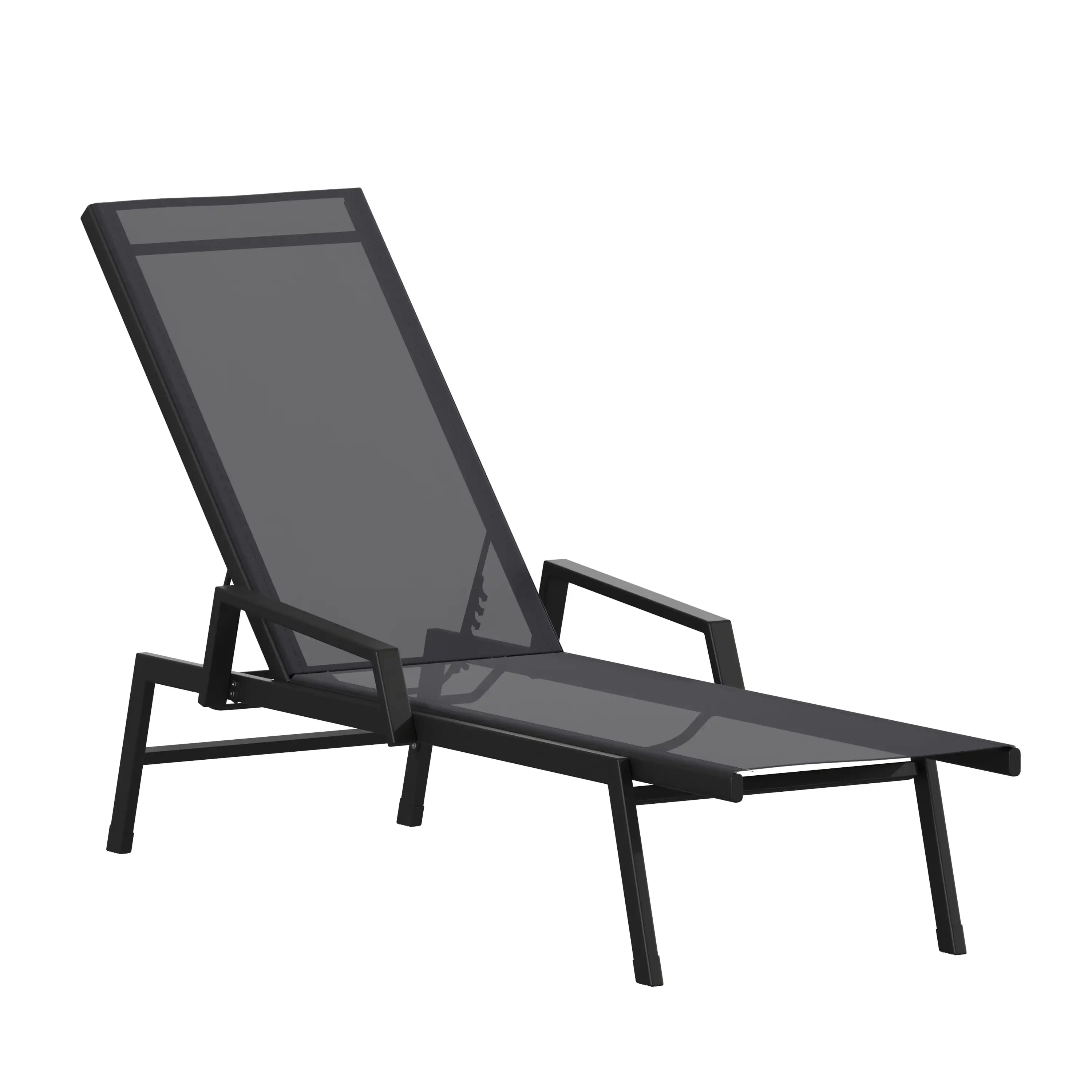 

Flash Furniture Brazos Adjustable Chaise Lounge Chair with Arms