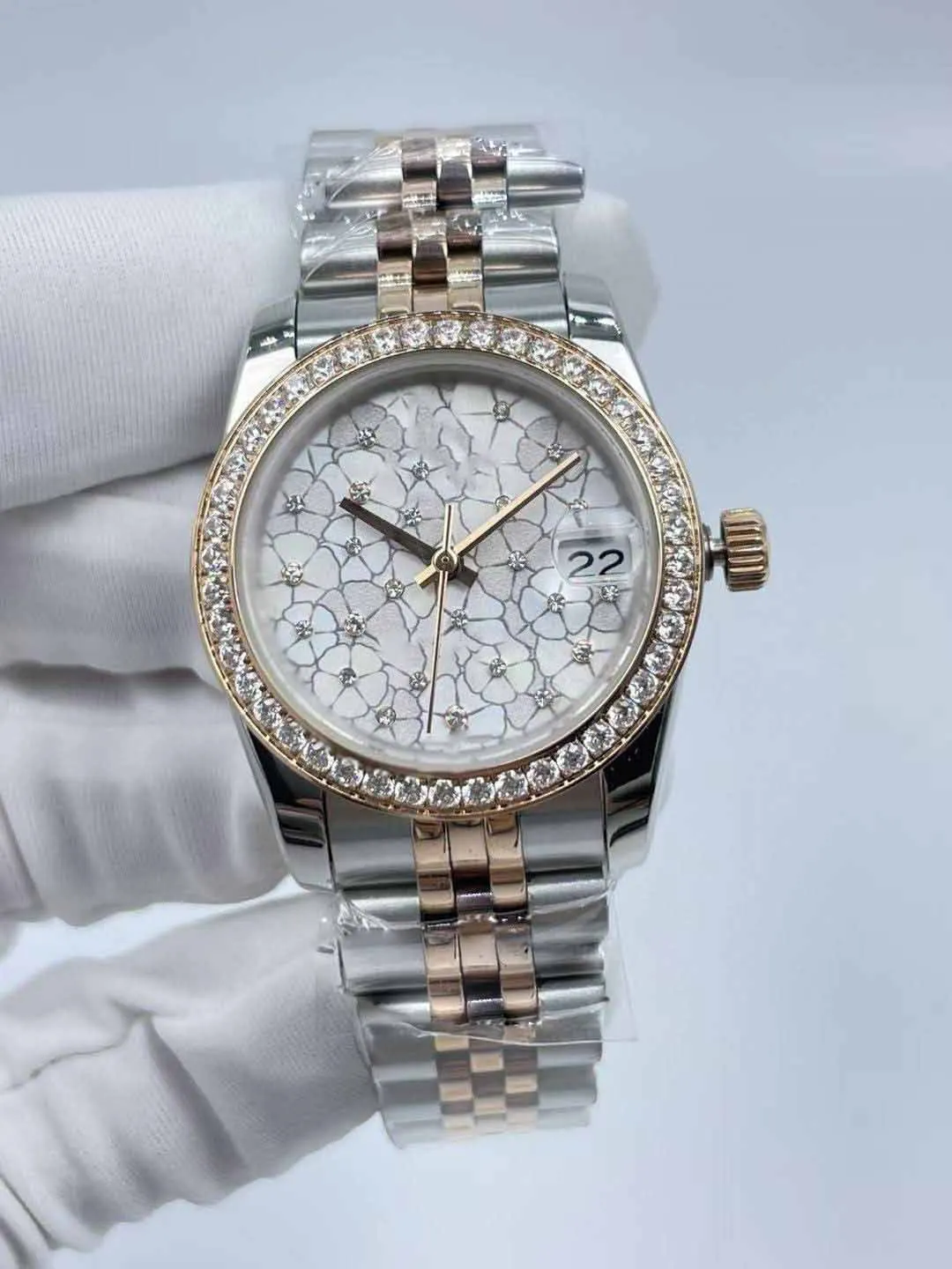 Женские Водонепроницаемые часы с ромбовидным цветком 31 мм окошком календаря