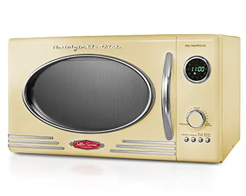 

Delivery within 7-10 daysHuanQiu RMO4YLW Retro 0.9 cu.ft 800-Watt Countertop Microwave Oven, Yellow