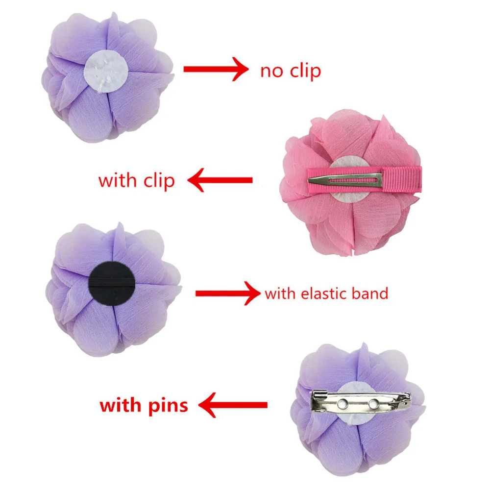120 шт. головные уборы из шифона с пластиковыми пуговицами