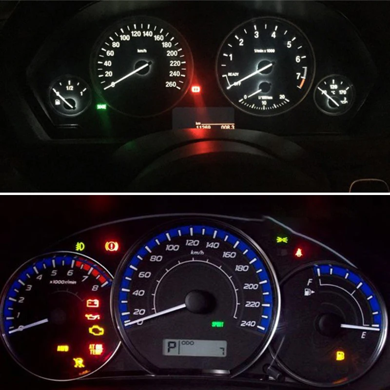 1/6/10pcs B8.5D B8.5 LED Car Dashboard Gauge Lamps Auto Warning Indicator Instrument Cluster Light Bulb DC 12V White Red Blue images - 6