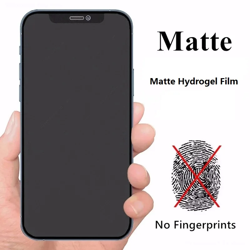 

Гидрогелевая пленка для iPhone 7 8 6 6S Plus XR XS X 5, защитная пленка для экрана iPhone 11, 12 Pro Max, 12 Mini, 13 Pro Max, матовая пленка