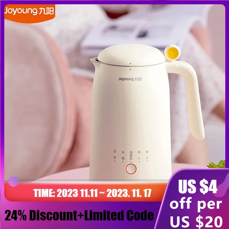 

Оригинальный Joyoung D120 Soymilk Maker 350 мл Нержавеющая сталь Фильтр Бесплатный интеллектуальный блендер с подогревом Многофункциональный миксер для пищевых продуктов