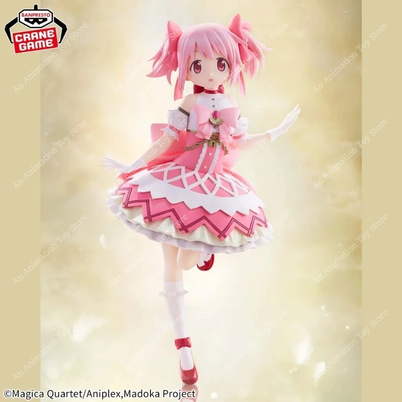 Фото В наличии 100% оригинальная фигурка Bandai Banpresto Puella Magi Madoka Magica Мадока Канамэ, коллекционная аниме-фигурка, декор для рабочего стола, подарок №3