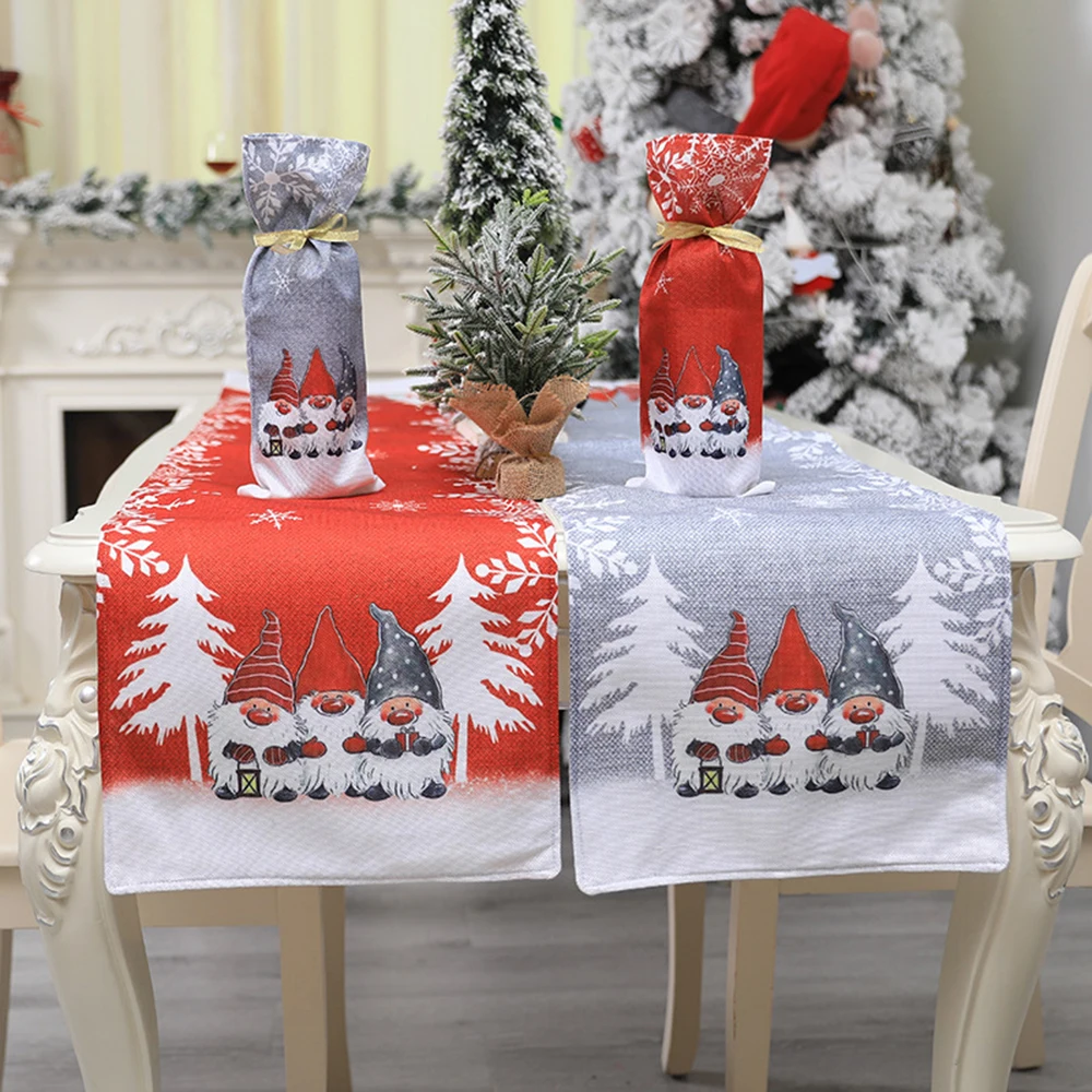 

1pc Christmas Pattern Dinner Placemat Xmas Party Table Runner For Hotel Home Decor Navidad 2022 Novedades Adornos