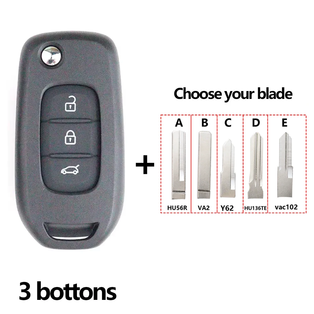 

Обновленный корпус автомобильного ключа для Renault/Symbol/Trafic/Dacia/Logan/Lodgy/Dokker/Duster/Clio 4/Sandero/Master 3/Модифицированный корпус ключа