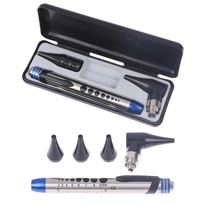 

Otoscope Ear Scope Mini Fibre Optic Medical Diagnostic Ear Wax Examination With Replaceable Diameter 4mm Ear Tip Ear Diagnostic