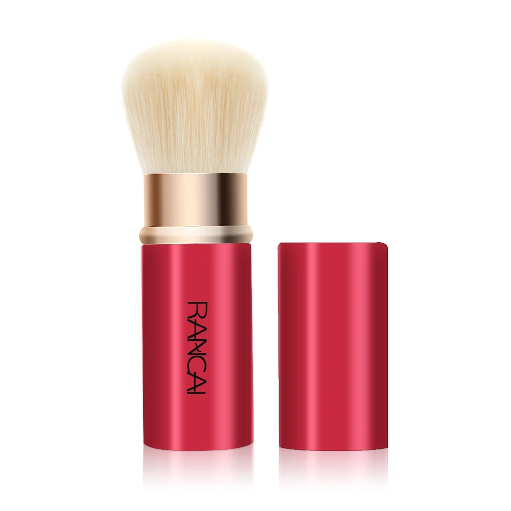

RANCAI 1pcs Powder Foundation Blending Blush Face Kabuki Brush Maquiagem Make up Cosmetic Tools Retractable Makeup Brushes