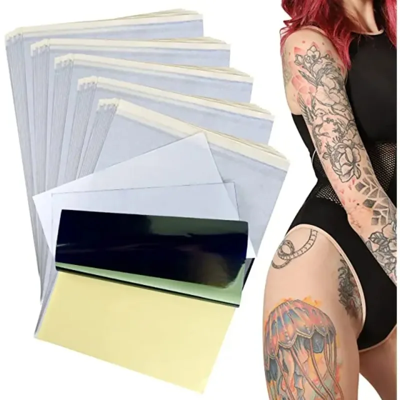 

10pcs 4 Layer Carbon Thermal Stencil Tattoo Transfer Paper Copy Paper Tracing Paper Professional Tattoo Supply Accesories