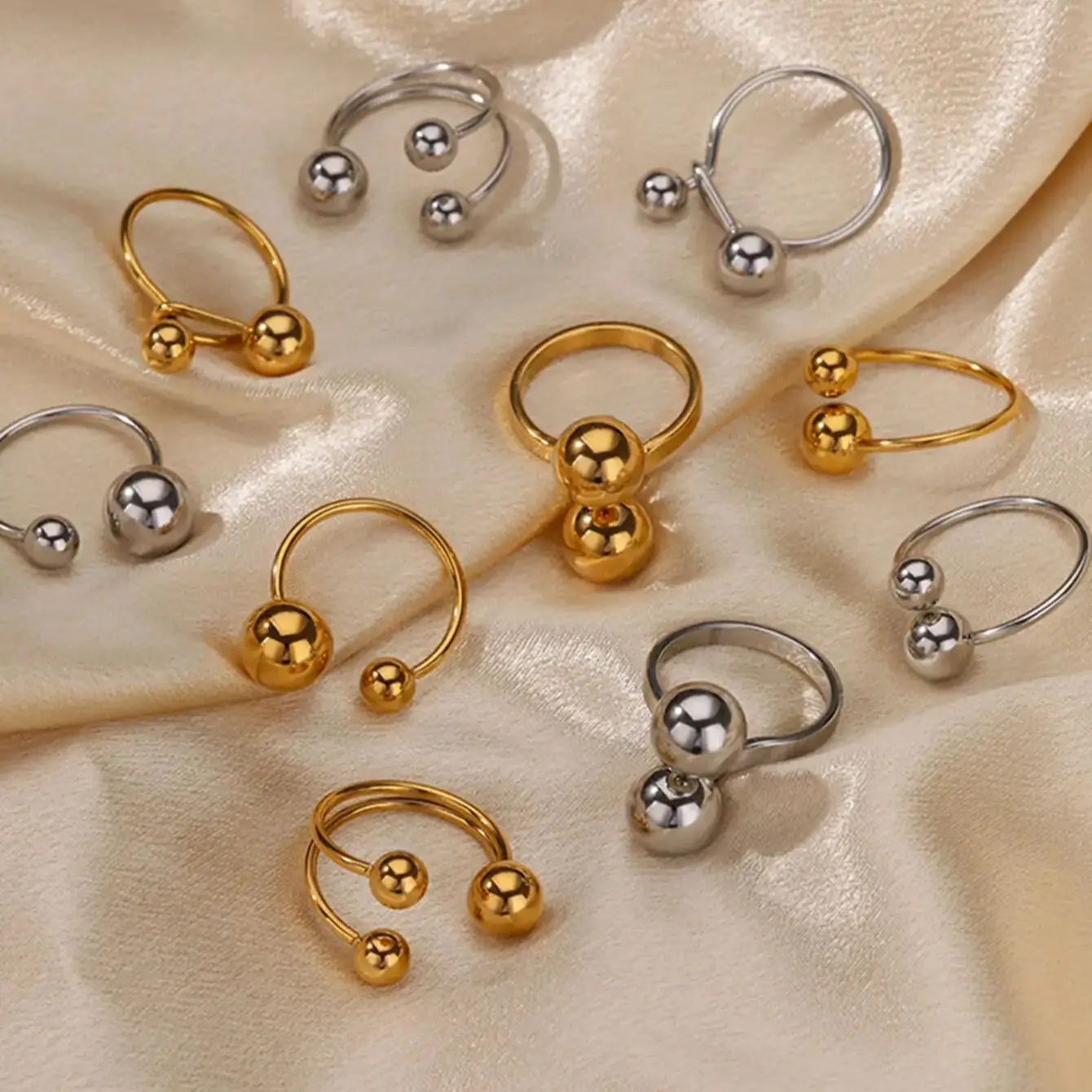 Необычные бусины из нержавеющей стали