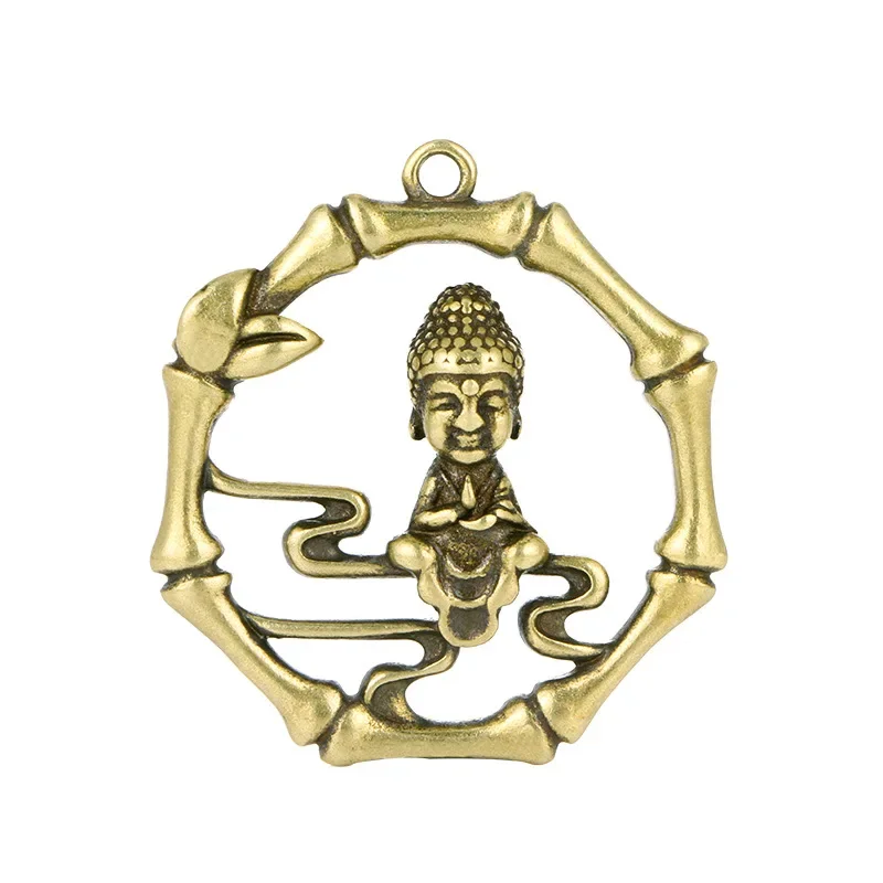 Латунные бамбуковые фигурки Шами из цельной латуни поделки брелок сделай сам