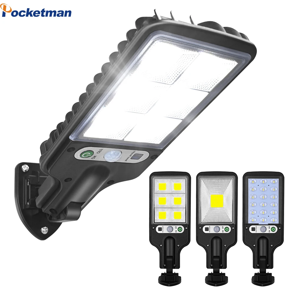 

LED Solar Light Outdoor Solar Street Lights Solar Lamps Waterproof IR Motion Sensor Security Lighting for Garden Path Yard