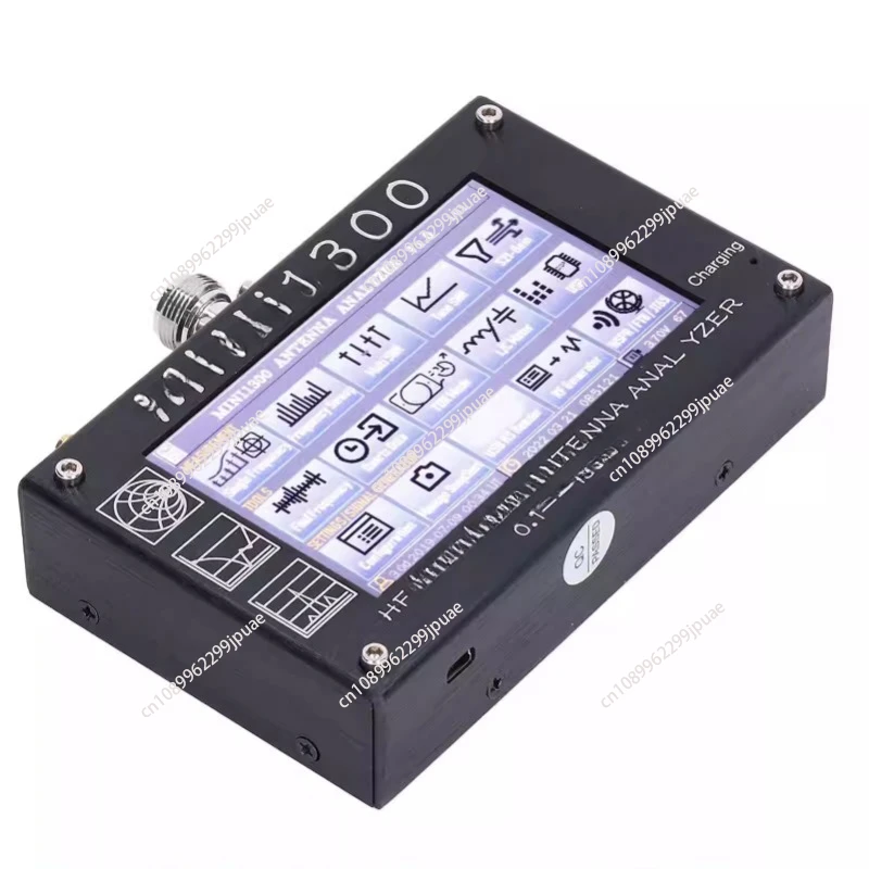 UV + HF Mini1300 4 3 "сенсорный ЖК-дисплей 0 1-1300 МГц 13 ГГц HF/VHF/UHF ANT SWR антенный анализатор