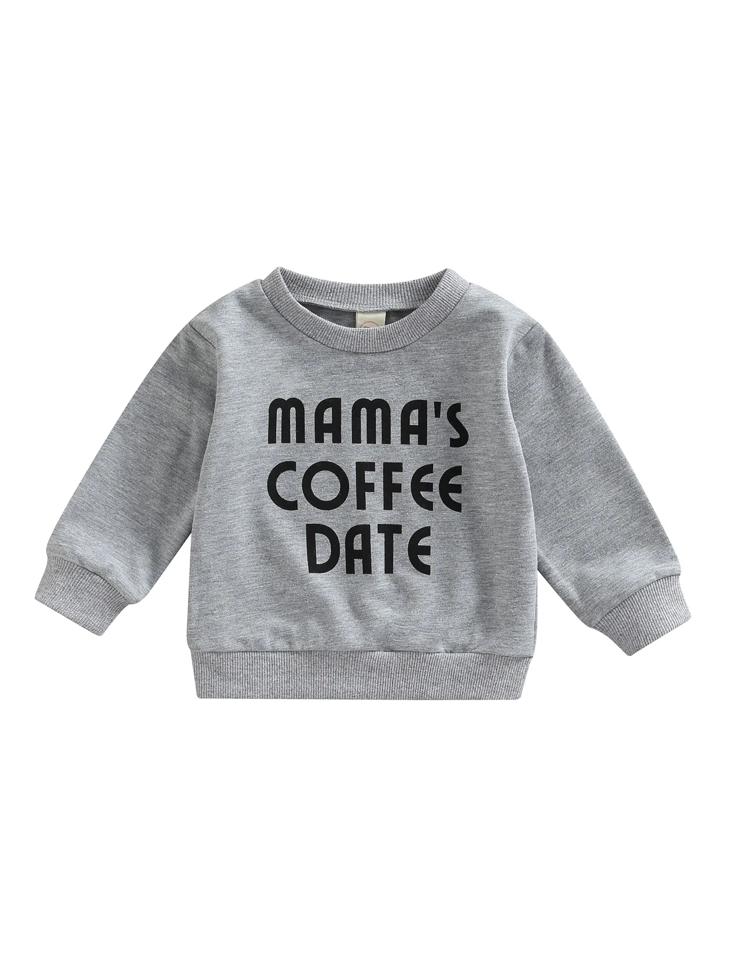 

Infant Baby Boys Girls Crewneck Sweatshirts Funny Letter Printed Long Sleeve Pullover Shirt Top Fall Winter Clothes