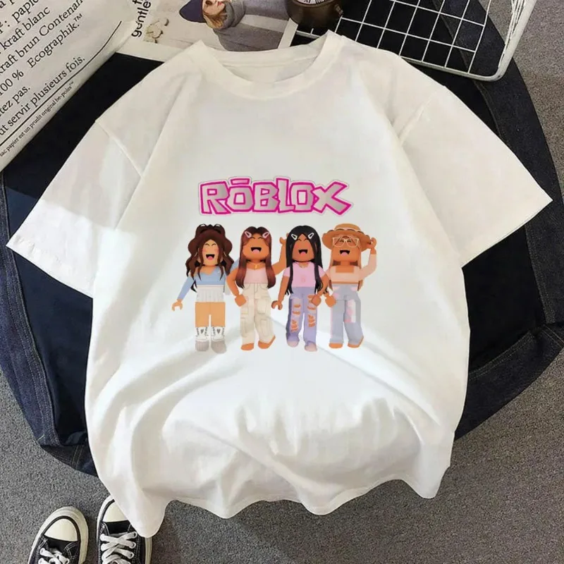 Футболка с изображением персонажа из игры ROBLOX, креативный принт, летняя, с коротким рукавом, модная, дышащая и приятная для кожи. (art.: 3920db87b18ff) - 3920db87b18ff