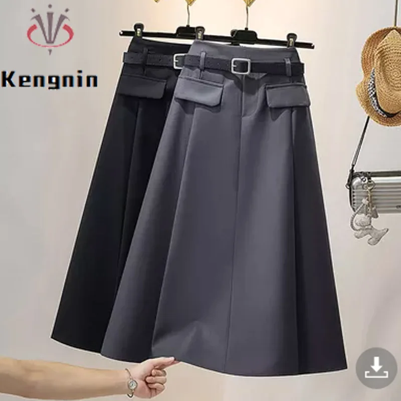 

Женская осенне-зимняя юбка свободного покроя, модель KE3125, 4XL