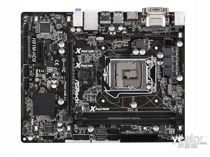 

used Original H81M-D3V motherboard Intel H81 chipset Core i7 i5 i3/Pentium/Celeron LGA 1150 supports Intel 22nm processor DDR3