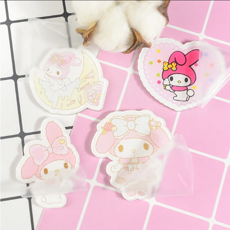 

Kawaii 2Inch Diy Abs My Melody Cute Cartoon Cream Mobile Phone Case Acrylic Brooch Accessories Cartoon Patch Gifts for Children