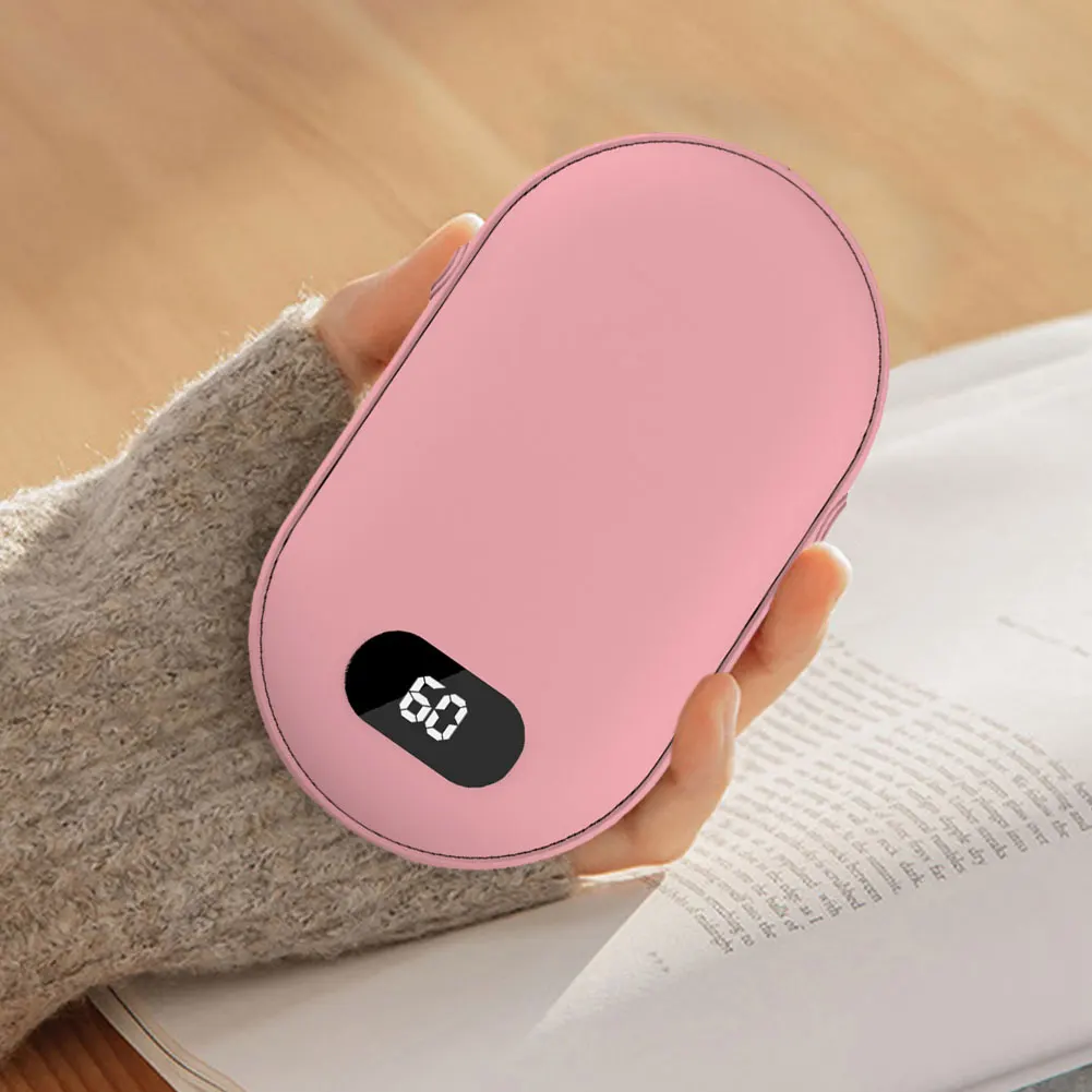 Электрическая грелка для рук 2 в 1 дисплей температуры и регулируемый внешний