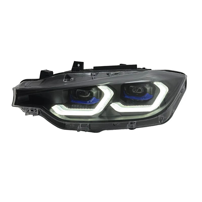 Фото Для BMW 3 серии F30 F35 2013-2015 2016 2017 2018 светодиодные фары DRL Angel Eye проектор линзы автомобильные ксеноновые лампы аксессуары №4