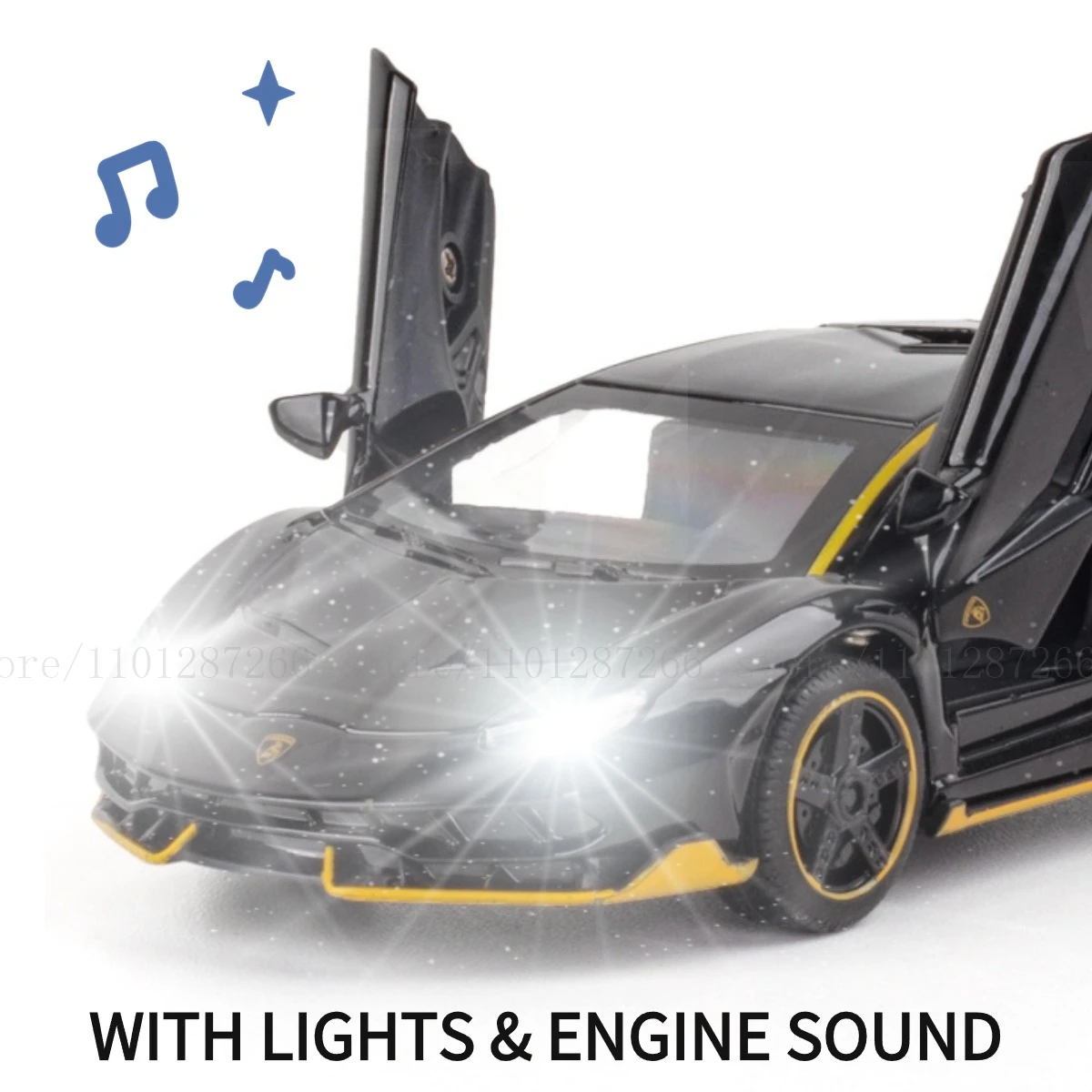 1:32 автомобиль Ford F150 Pullback игрушка с подсветкой звук двигателя литый под давлением