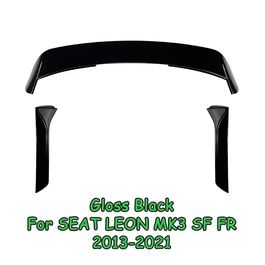 

Боковой спойлер на заднее окно, крыло для SEAT LEON MK3 5F FR (пятидверный) 2013-2019, на крышу автомобиля, отделка багажника, спойлер, крыло, Стайлинг автомобиля