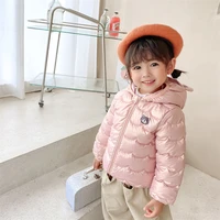 girls coat jacket cotton%c2%a0outwear overcoat 2022 graceful warm thicken plus velvet winter breathable childrens clothing