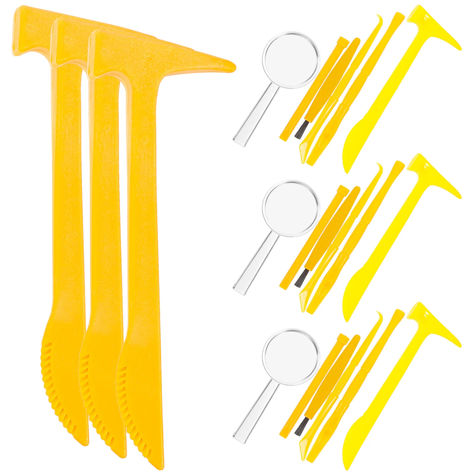 

21pcs Digging Hammer Chisel Brush Archaeological Excavation Tools Educational Digging Tools