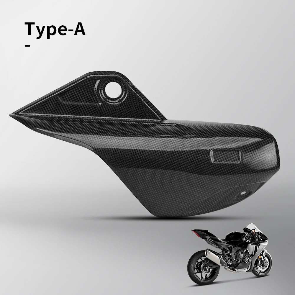 

Глушитель выхлопных газов для мотоцикла, протектор из углеродного волокна, тепловая защита, защита от ожогов для питбайка R1 z400 Z900