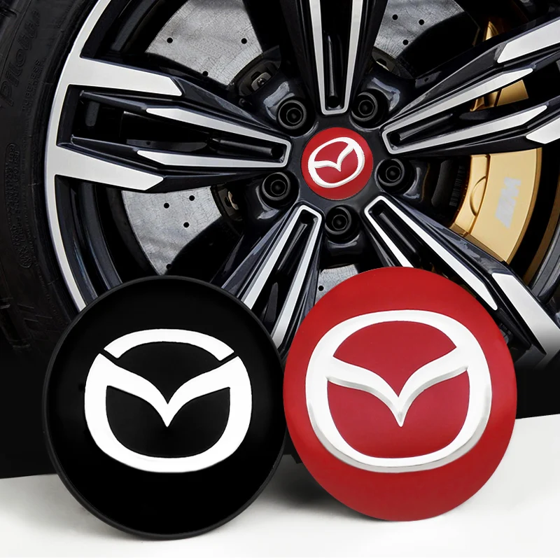 

Car Wheel Center Hub Cap Sticker Rim Covers Accessories for mazda CX-9 BM BN MX-3 MX-5 BL GJ GL Axela Atenza CX-8 MS demio MPS 3